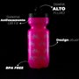 Garrafa de Ciclismo Hupi Pullo Bike Rosa 600ml