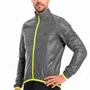 Jaqueta de Ciclismo Corta Vento Marcio May Pro Grafite Neon