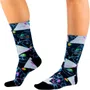 Kit 2 Pares de Meia de Ciclismo Marcio May Funny Universe + Funny Geogloves