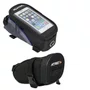 Kit Bolsa Selim de Bicicleta Atrio + Bolsa de Quadro de Bicicleta Rontek para Celular