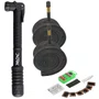 Kit Bomba Ar de Bicicleta 70 PSI + 2 Câmaras 29x1.75/2.125 Schrader 48mm + 6 remendos + Cola + Lixa