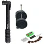 Kit Bomba Ar de Bicicleta 70 PSI + 2 Câmaras 29x1.75/2.35 Presta 48mm + Kit Remendo