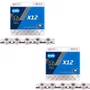 Kit Corrente de Bicicleta KMC X12 12 Vel 126 Elos 2 Unidades