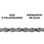 Kit Corrente de Bicicleta Rontek Padrão Shimano HG53 9 vel + Extrator De Corrente Rontek Com Regulador