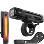Kit Farol de Bicicleta Knog Blinder USB 900 Lúmens + Sinalizador Traseiro Plus USB 20 Lúmens + Suporte Frontal