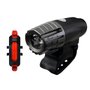 Kit Iluminação Farol de Bicicleta TSW USB 350 Lúmens + Sinalizador Traseiro TSW 8 Lúmens