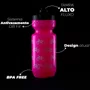 Kit Garrafa de Ciclismo Hupi Pullo Bike 600ml + Suporte Tacx Deva Carbon Rosa