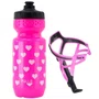 Kit Garrafa de Ciclismo Hupi Pullo My Heart 600ml + Suporte Tacx Deva Carbon