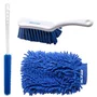 Kit Limpeza Morgan Blue Escova Quick e Clean + Escova para Rodas + Luvas