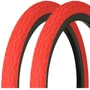 Kit Pneu de Bicicleta Paco GTA Flame 26x2.125 Vermelho 2 Unidades