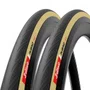 Kit Pneu de Bicicleta Vittoria Rubino V 700x28 Tubeless Bege 2 Unidades