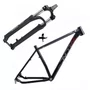 Kit Quadro de Bicicleta Dvorak Three Boost + Suspensão SR Suntour XCM 34 29 Boost