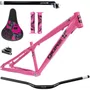 Kit Quadro de Bicicleta Gios FRX Evo + Selim Gios + Manopla Gios + Guidão Gios + Canote de selim Gios