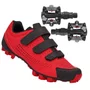 Kit Sapatilha de Ciclismo Spiuk Splash MTB Gravel + Pedal Wellgo Padrão Shimano