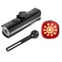 Kit Sinalização Smart Igpsport Farol VS1200 + Sinalizador Igpsport TL30 50 Lúmens