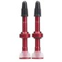 Kit Válvulas Absolute Tubeless Vermelho 48mm 2 Unidades