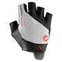 Luva de Ciclismo Castelli Rosso Corsa Pro V Branca