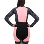 Macaquinho de Ciclismo Akta Manga Longa Leopardo Rosa