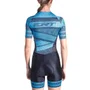 Macaquinho de Ciclismo ERT New Elite Belize Gel Feminino Azul e Preto