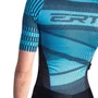 Macaquinho de Ciclismo ERT New Elite Belize Gel Feminino Azul e Preto