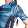 Macaquinho de Ciclismo ERT New Elite Belize Gel Feminino Azul e Preto