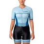 Macaquinho de Ciclismo ERT New Elite Celeste Gel Feminino
