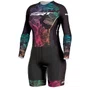 Macaquinho de Ciclismo ERT New Elite Hortensia Feminino Preto