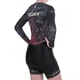 Macaquinho de Ciclismo ERT New Elite Hortensia Feminino Preto