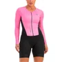 Macaquinho de Ciclismo Furbo Glow Light Blade Manga Longa Rosa