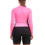 Macaquinho de Ciclismo Furbo Glow Light Blade Manga Longa Rosa
