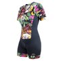Macaquinho de Ciclismo Marcio May Funny Moonlight Flowers Preto