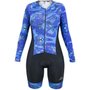Macaquinho de Ciclismo Marcio May Sport Preto e Azul