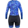 Macaquinho de Ciclismo Marcio May Sport Preto e Azul