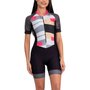 Macaquinho de Ciclismo Marcio May Sport Town Preto e Cinza Feminino