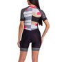 Macaquinho de Ciclismo Marcio May Sport Town Preto e Cinza Feminino