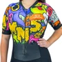Macaquinho de Ciclismo Marcio May Sports Monstros Feminina Preto