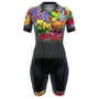 Macaquinho de Ciclismo Marcio May Sports Monstros Feminina Preto