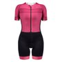 Macaquinho de Ciclismo SportXtreme Adventure Ágata Feminino Preto e Rosa