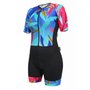 Macaquinho de Ciclismo SportXtreme Comfort Bali Feminino Preto e Azul Macaquinho de Ciclismo SportXtreme Comfort Bali Feminino Preto e Azul