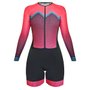 Macaquinho de Ciclismo SportXtreme Comfort Coralis Feminino Rosa e Preto