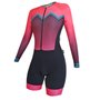 Macaquinho de Ciclismo SportXtreme Comfort Coralis Feminino Rosa e Preto