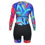 Macaquinho de Ciclismo SportXtreme Comfort Manga Longa Bali Feminino Preto e Azul Macaquinho de Ciclismo SportXtreme Comfort Manga Longa Bali Feminino Preto e Azul