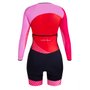 Macaquinho de Ciclismo SportXtreme Comfort Manga Longa Carmine Feminino Preto e Vermelho
