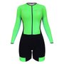 Macaquinho de Ciclismo SportXtreme Comfort Manga Longa Feminino Verde Macaquinho de Ciclismo SportXtreme Comfort Manga Longa Feminino Verde