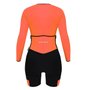 Macaquinho de Ciclismo SportXtreme Comfort Manga Longa Feminino Laranja