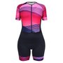 Macaquinho de Ciclismo SportXtreme Confort Aura Feminino Preto e Rosa Macaquinho de Ciclismo SportXtreme Confort Aura Feminino Preto e Rosa