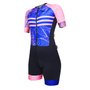 Macaquinho de Ciclismo SportXtreme Comfort Serena Feminino Preto e Azul