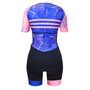 Macaquinho de Ciclismo SportXtreme Comfort Serena Feminino Preto e Azul