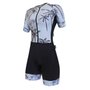 Macaquinho de Ciclismo SportXtreme Comfort Tulum Ciclismo Feminino Branco e Preto