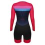 Macaquinho de Ciclismo SportXtreme Expert Manga Longa Livade Feminino Rosa e Azul Macaquinho de Ciclismo SportXtreme Expert Manga Longa Livade Feminino Rosa e Azul